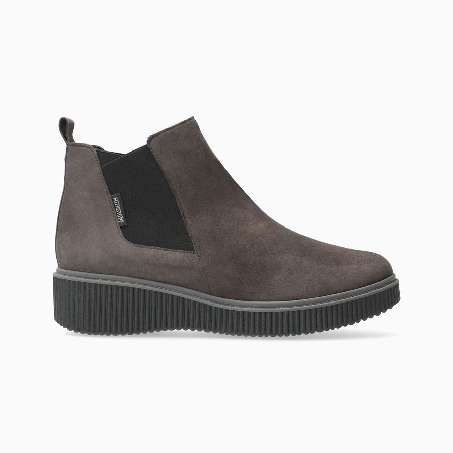 Mephisto EMIE Suede Sko 2079148-NA - Ankelstøvletter Dame Mørke Grå